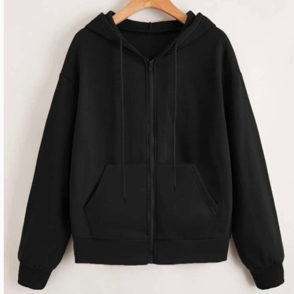 Zip Up Crop Hoodie - Picture 1 of 1